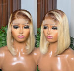 Dark Root Blonde Full Closure Wig