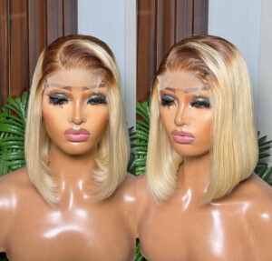 Dark Root Blonde Full Closure Wig