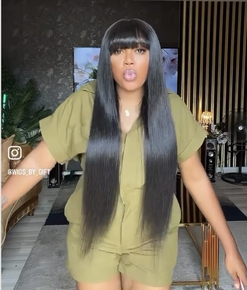Closure Fringe Straight Wig - Image 2