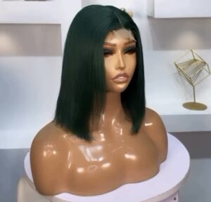 Green kim-k Closure Wig