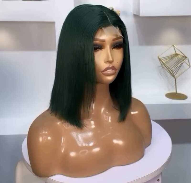 Green kim-k Closure Wig