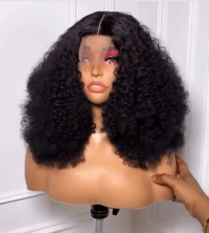 Curly soft Closure wig