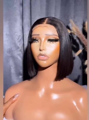 Vietnam Bone Straight Closure Wig