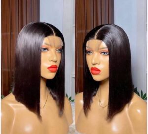 Blunt Cut Closure wig