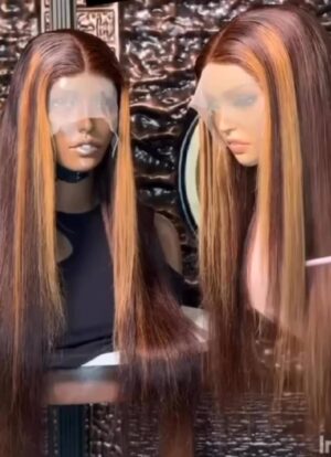 708 T Frontal Mixed Tone Wig