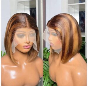 713 T Frontal Mixed Tone Bob Wig