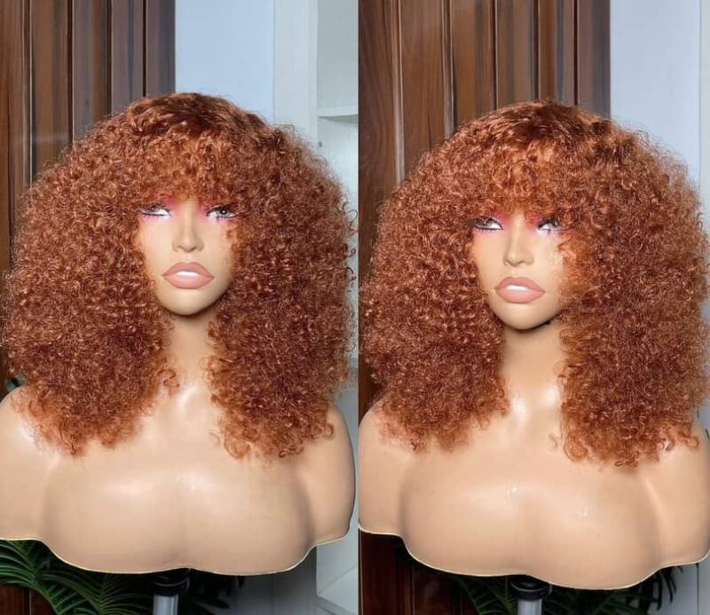 407 Fringe Curly Wig