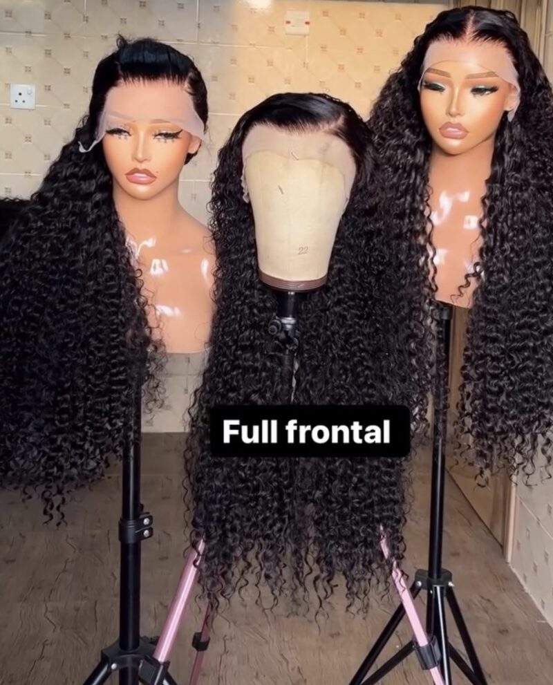 115 Full Frontal Deep Curls Wig