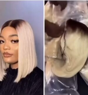 Dark Root Blonde Closure Wig