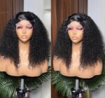 318 Full Closure Kinky Curly Wig