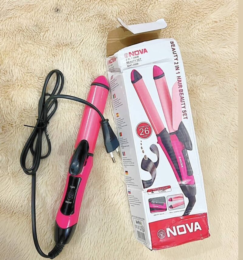 Nova 2 in 1 Hair Straightener And Curler